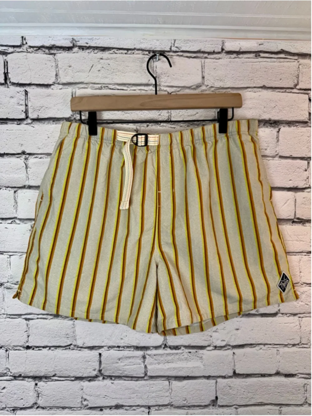 Men's Prana Shorts size Large Indio Heritage Shorts Yarrow Striped 5’ inseam NWT - Picture 4 of 16
